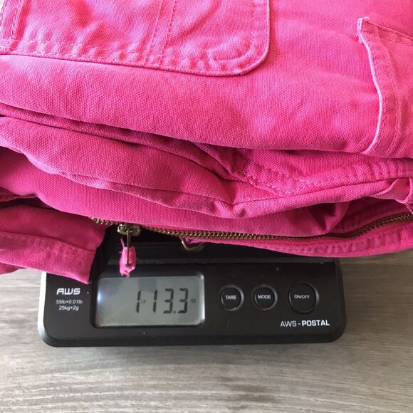 Schmidt Workwear For Kids Insulated Hot Pink Overalls Farm Barn Sz 4T - Picture 12 of 12